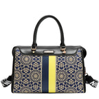 Bolsa boston Nicole Lee en corte láser y pedrería FW25