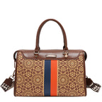 Bolsa boston Nicole Lee en corte láser y pedrería FW25