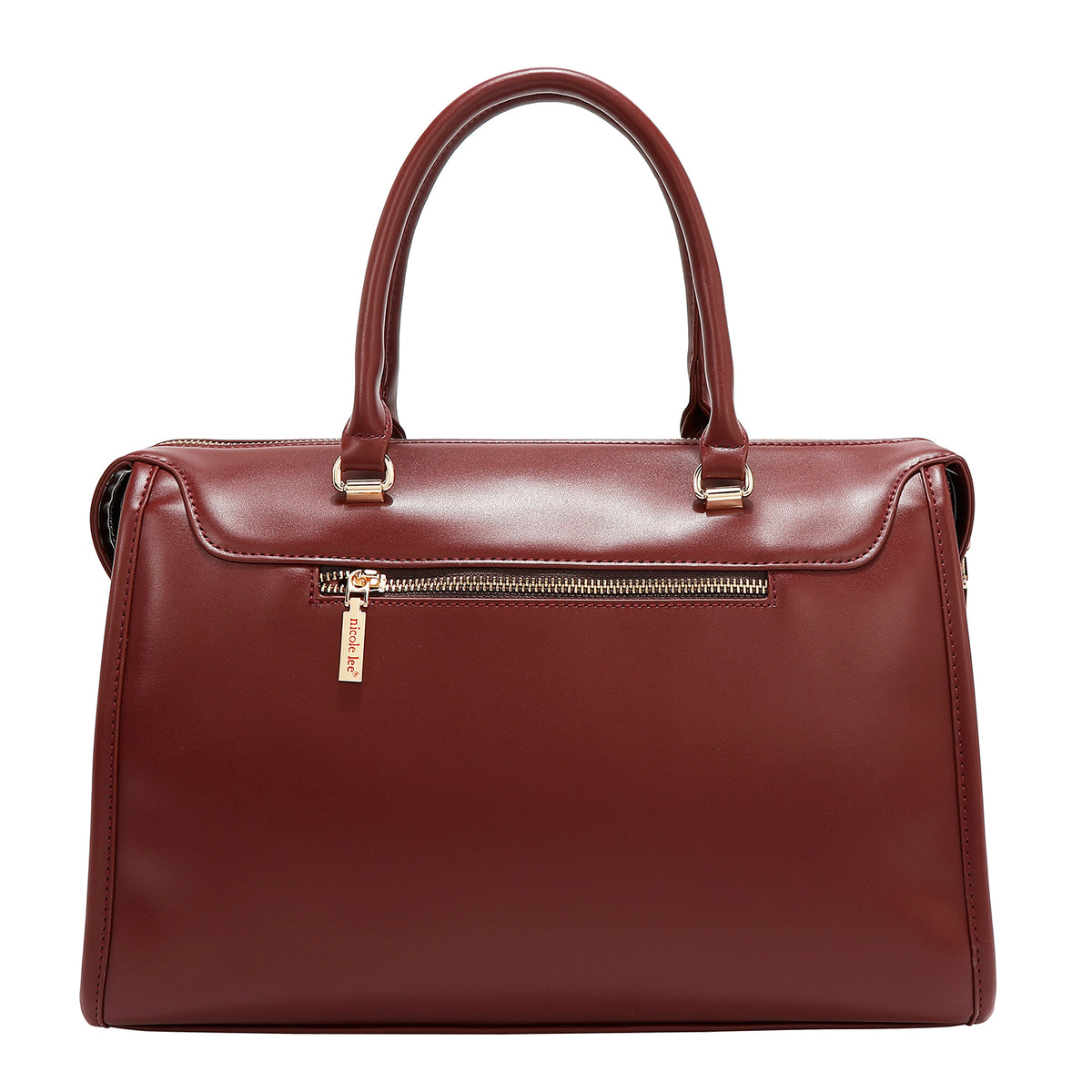 Bolsa boston Nicole Lee en corte láser y pedrería FW25