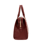 Bolsa boston Nicole Lee en corte láser y pedrería FW25