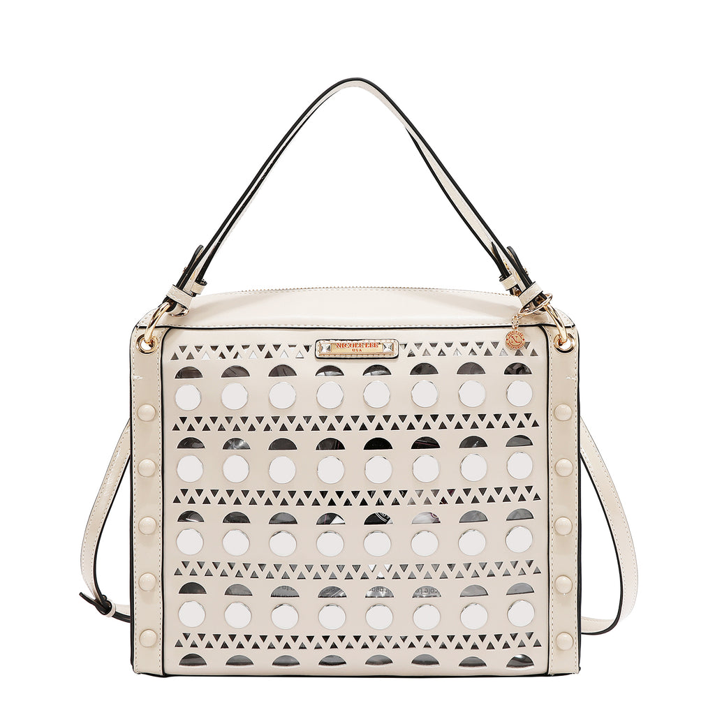 Bolsa Cuadrada Nicole Lee Corte Laser Moderna SS26