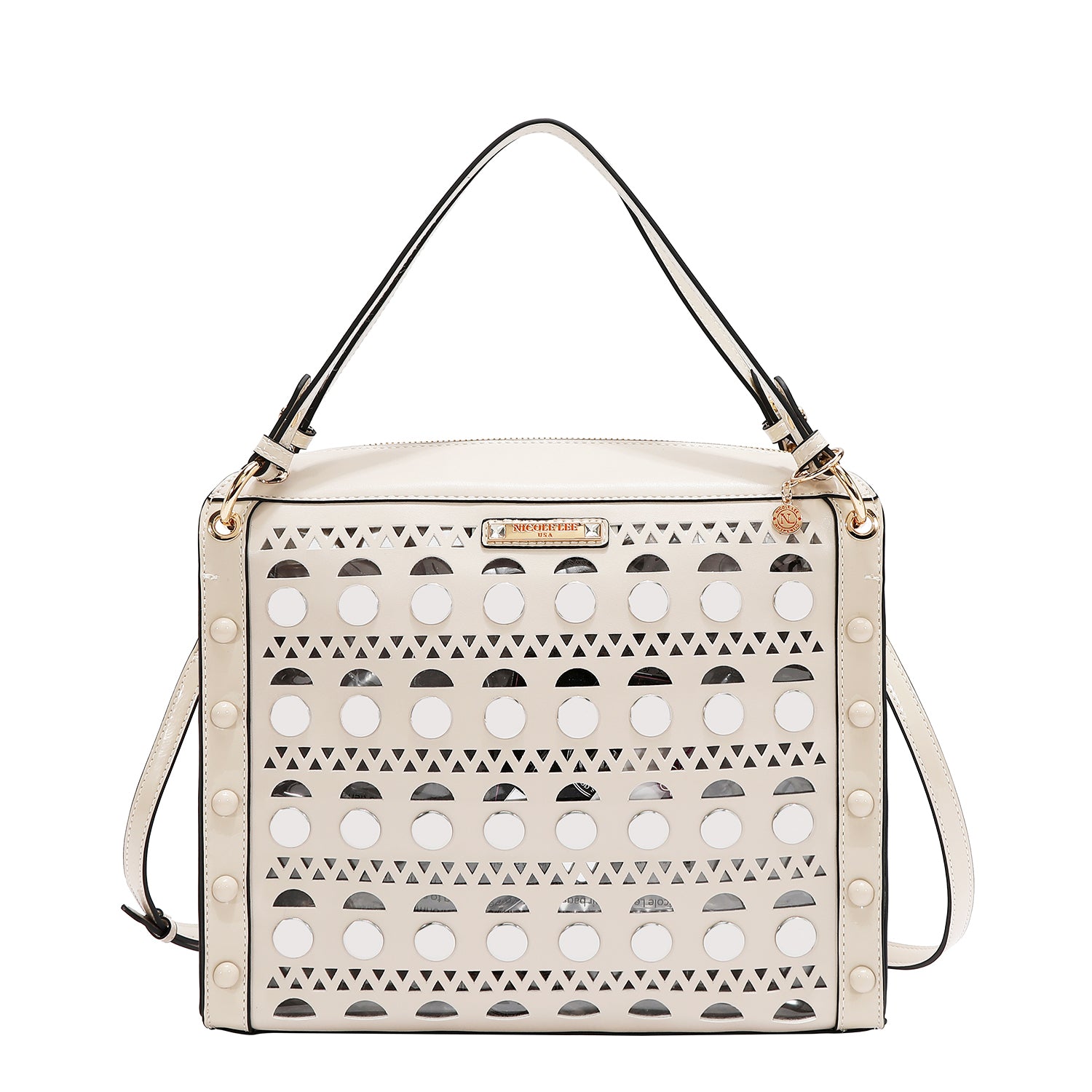 Bolsa Cuadrada Nicole Lee Corte Laser Moderna SS26