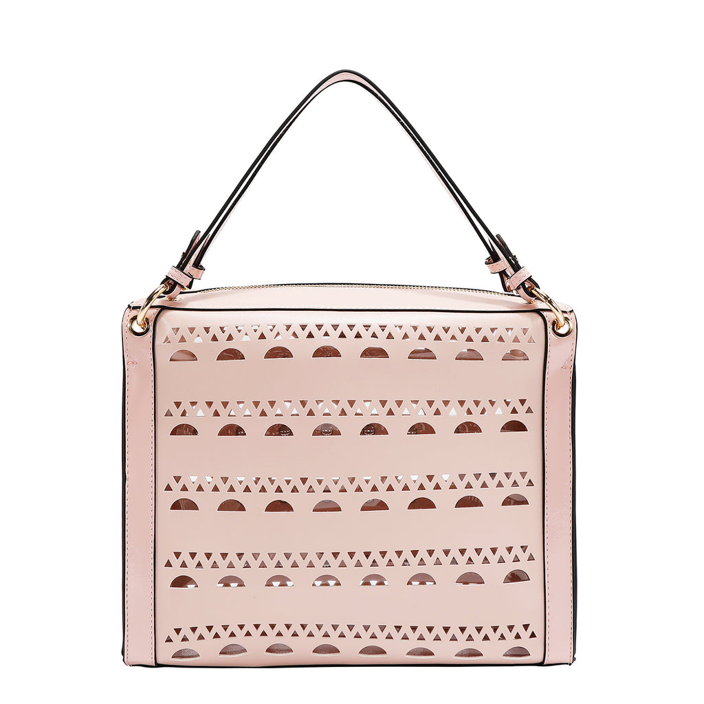 Bolsa Cuadrada Nicole Lee Corte Laser Moderna SS26