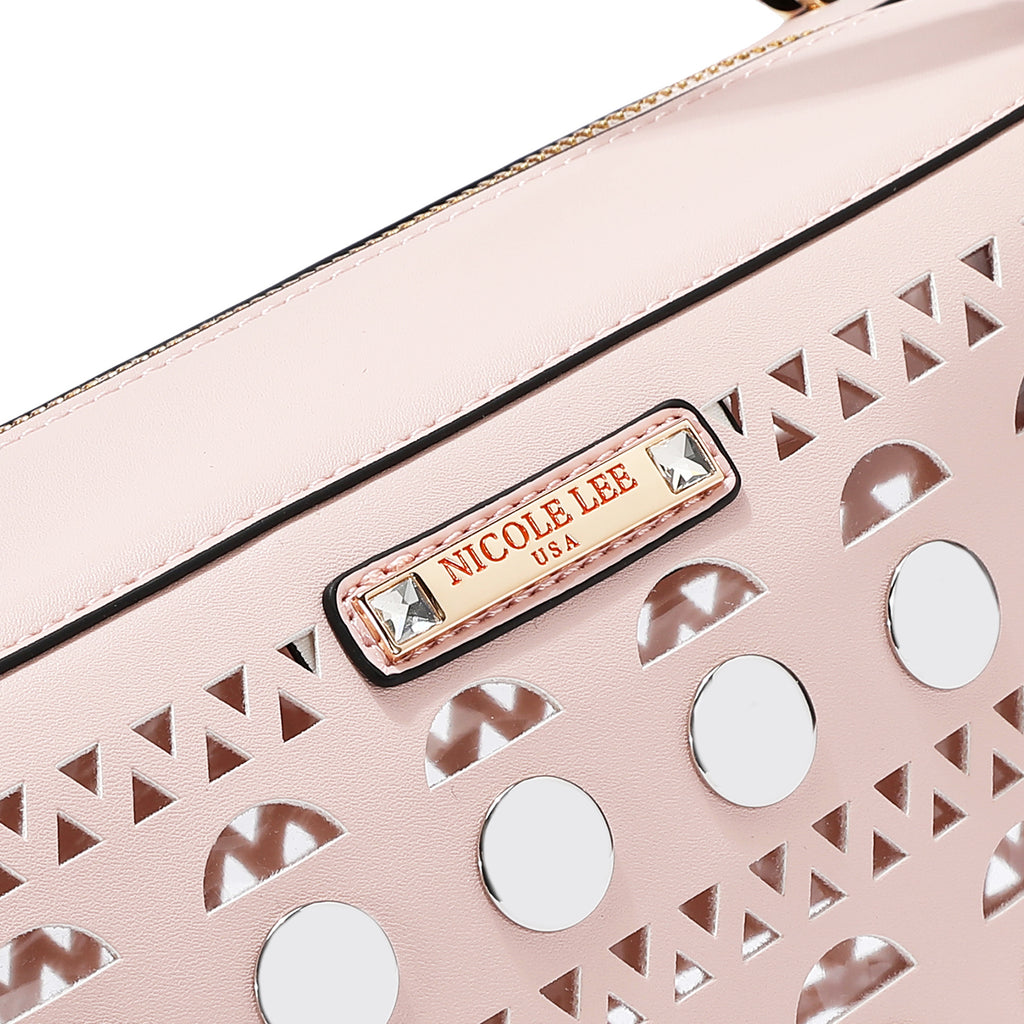 Bolsa Cuadrada Nicole Lee Corte Laser Moderna SS26