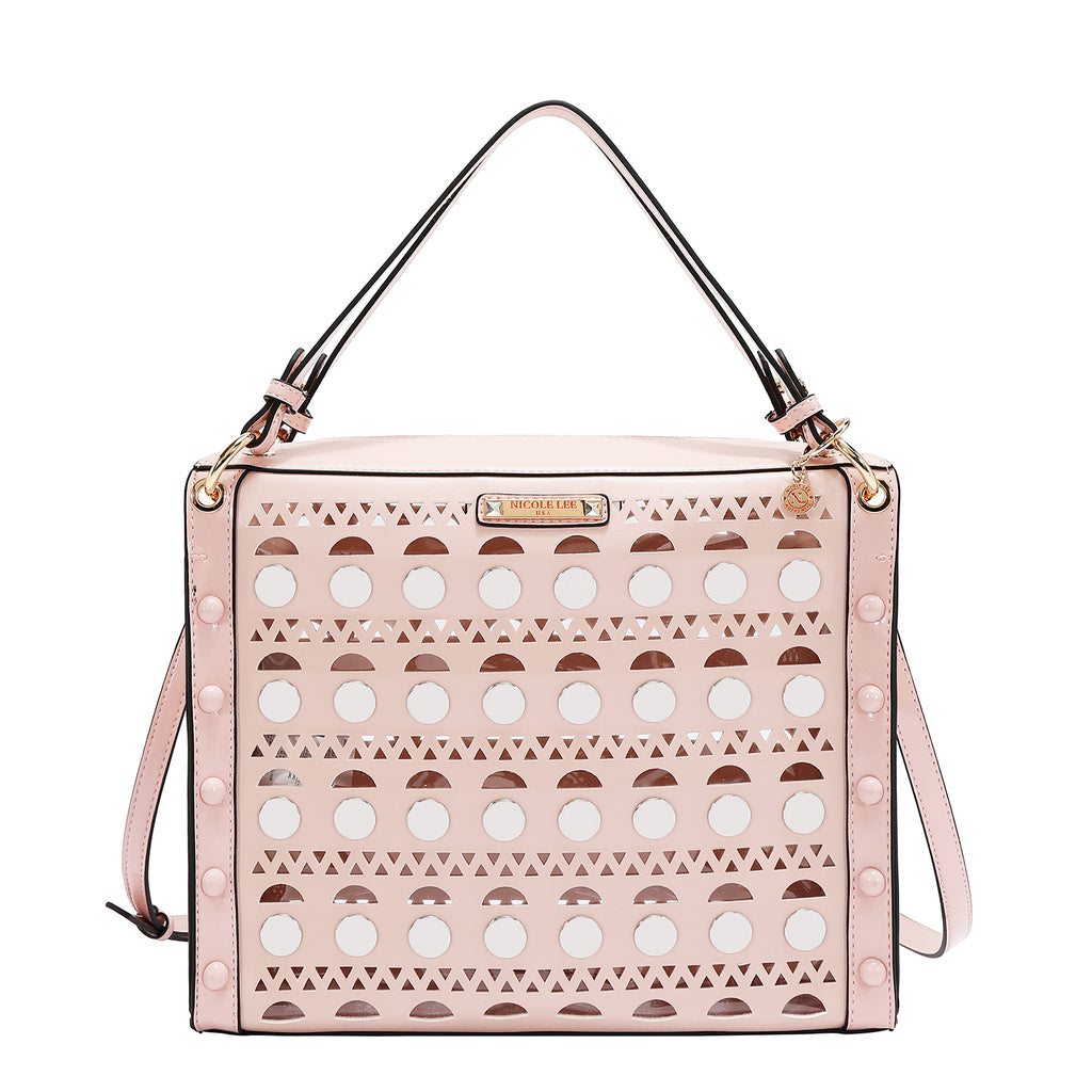 Bolsa Cuadrada Nicole Lee Corte Laser Moderna SS26