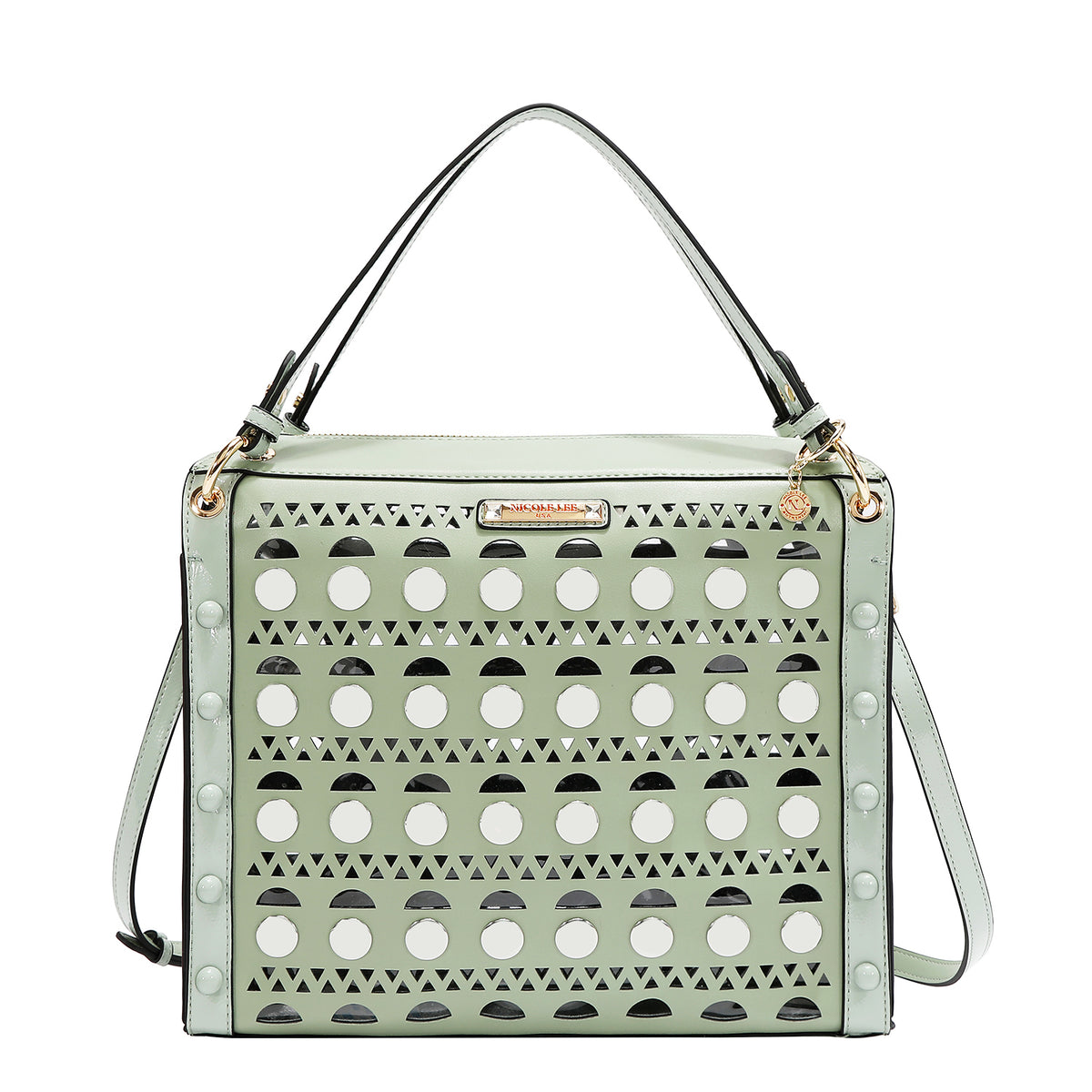 Bolsa Cuadrada Nicole Lee Corte Laser Moderna SS26