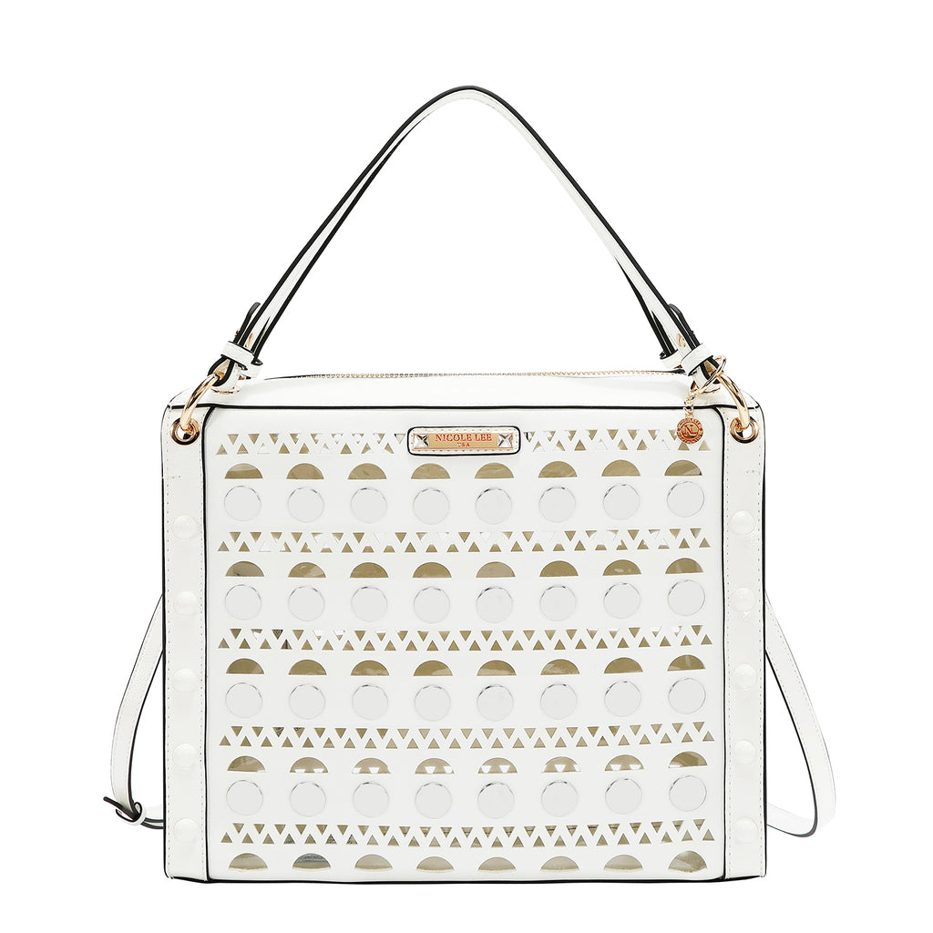 Bolsa Cuadrada Nicole Lee Corte Laser Moderna SS26