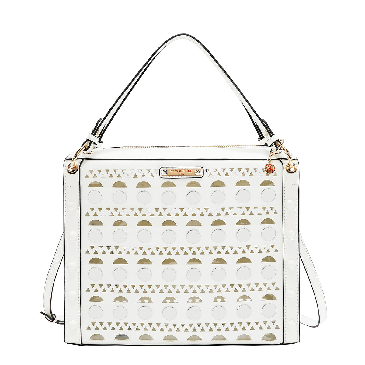 Bolsa Cuadrada Nicole Lee Corte Laser Moderna SS26