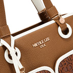 Bolsa De Mano Nicole Lee Con Logo En Corte Laser FW26