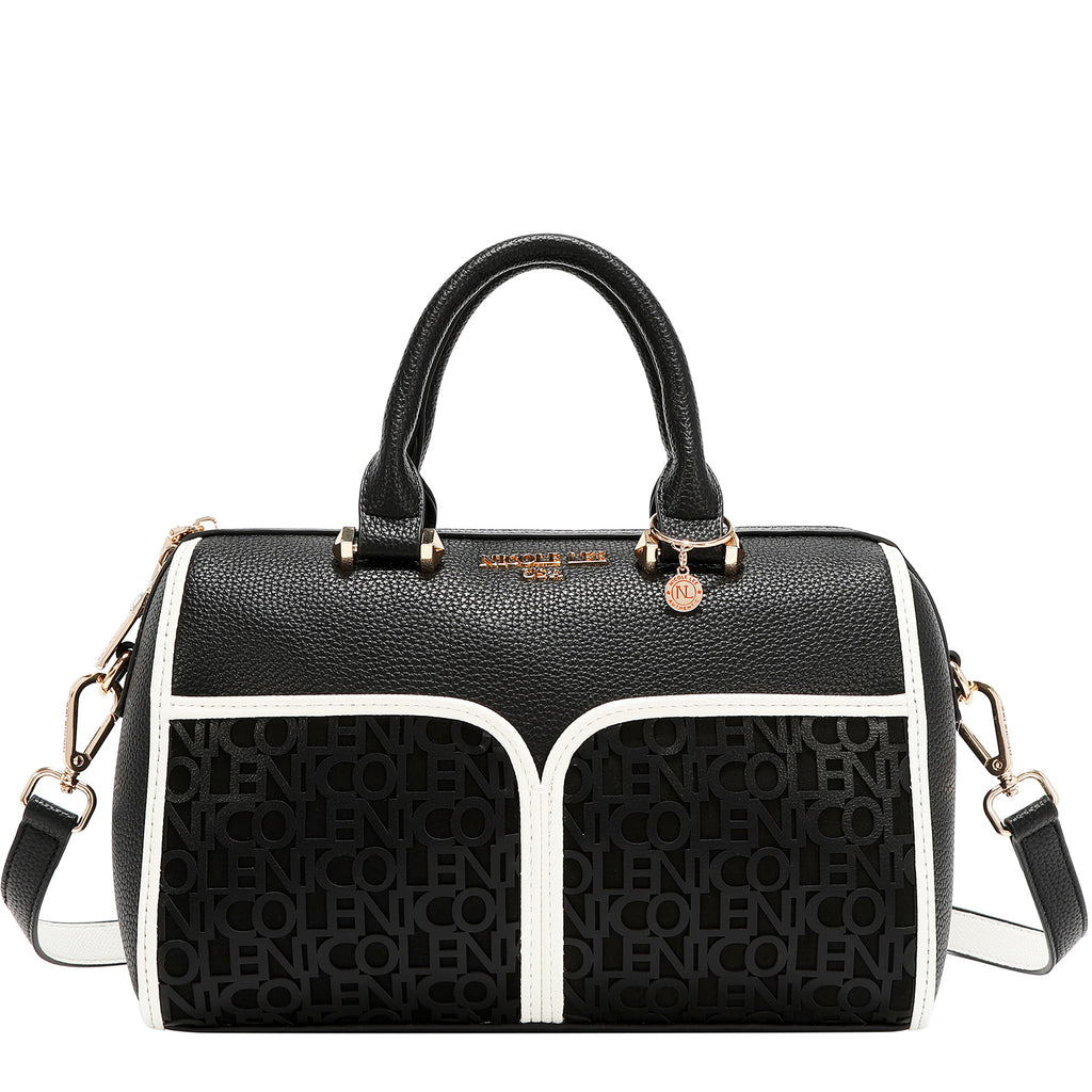 Bolsa Estilo Boston Nicole Lee Con Logo En Corte Laser FW26