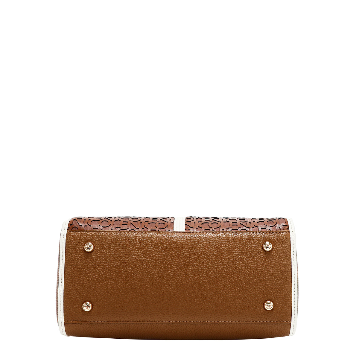 Bolsa Estilo Boston Nicole Lee Con Logo En Corte Laser FW26