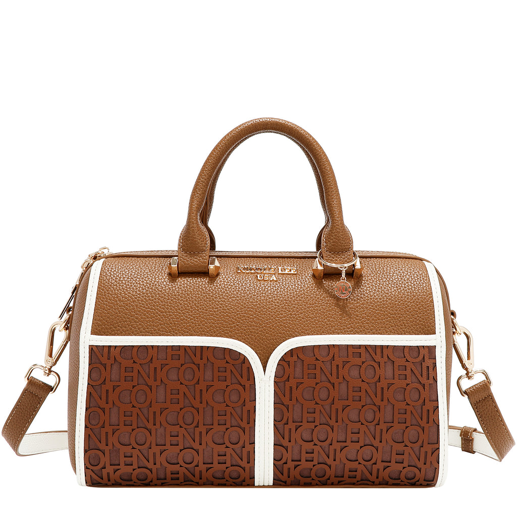 Bolsa Estilo Boston Nicole Lee Con Logo En Corte Laser FW26