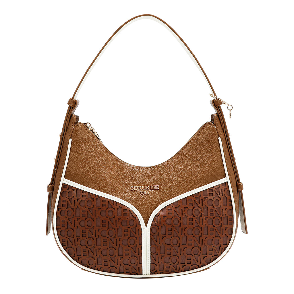 Bolsa Estilo Hobo Nicole Lee Con Logo En Corte Laser FW26