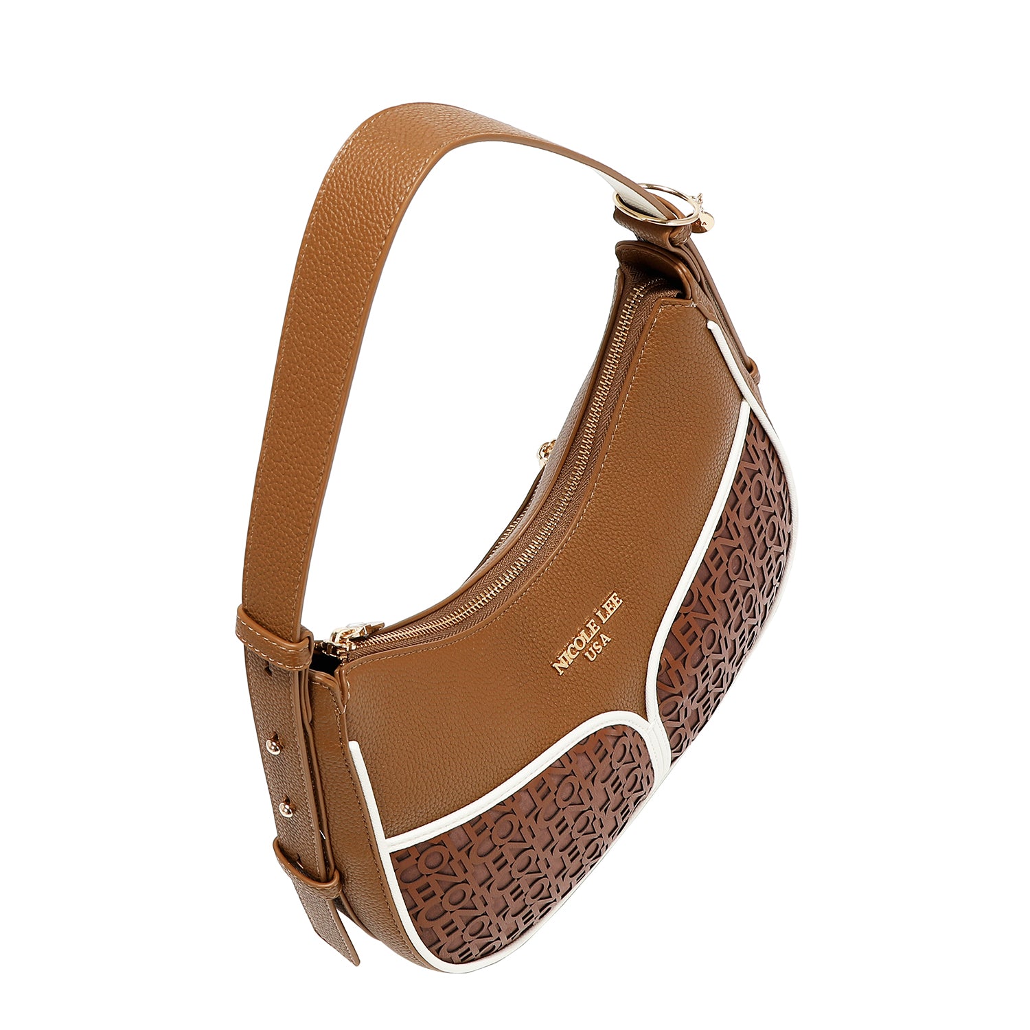 Bolsa Estilo Hobo Nicole Lee Con Logo En Corte Laser FW26