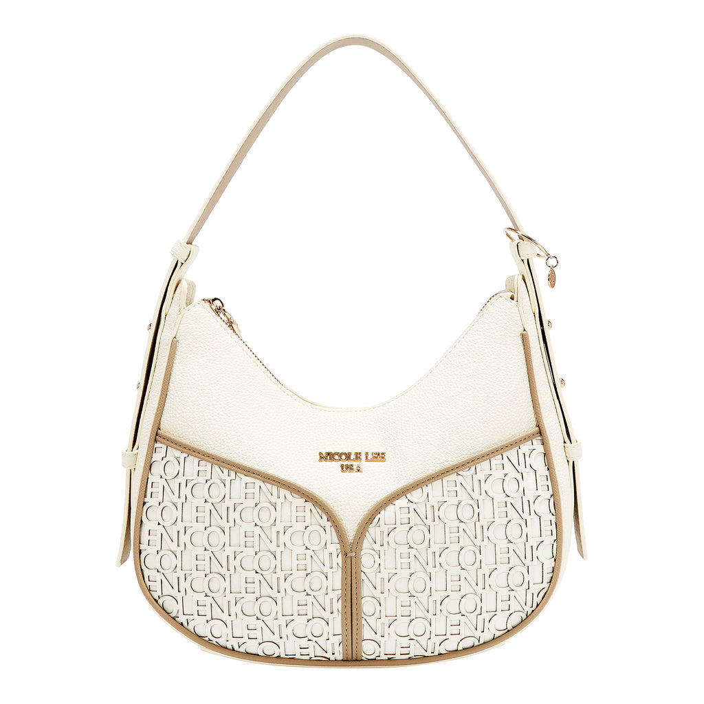 Bolsa Estilo Hobo Nicole Lee Con Logo En Corte Laser FW26