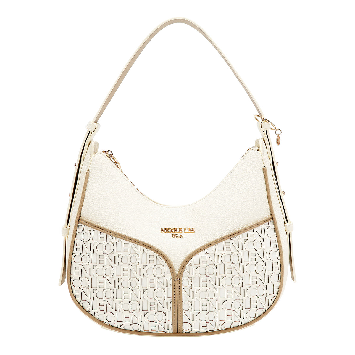 Bolsa Estilo Hobo Nicole Lee Con Logo En Corte Laser FW26
