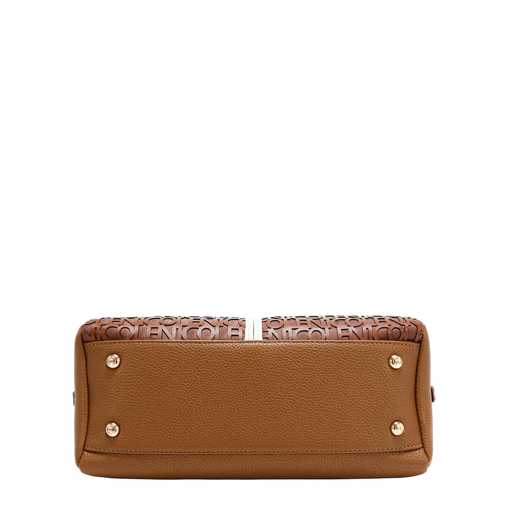 Bolso Satchel Nicole Lee Con Logo En Corte Laser FW26