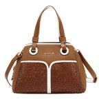 Bolso Satchel Nicole Lee Con Logo En Corte Laser FW26