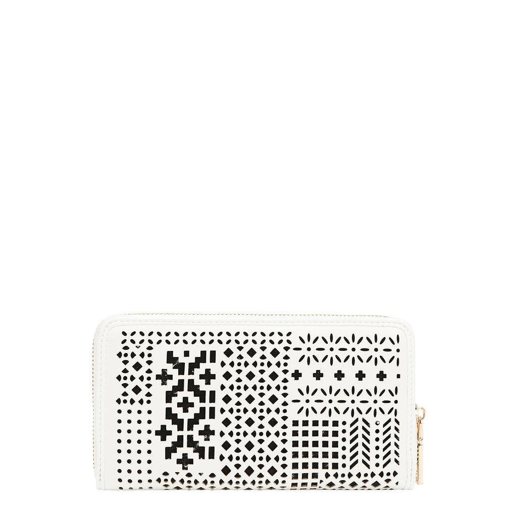 Cartera corte láser cierre Nicole Lee FW25