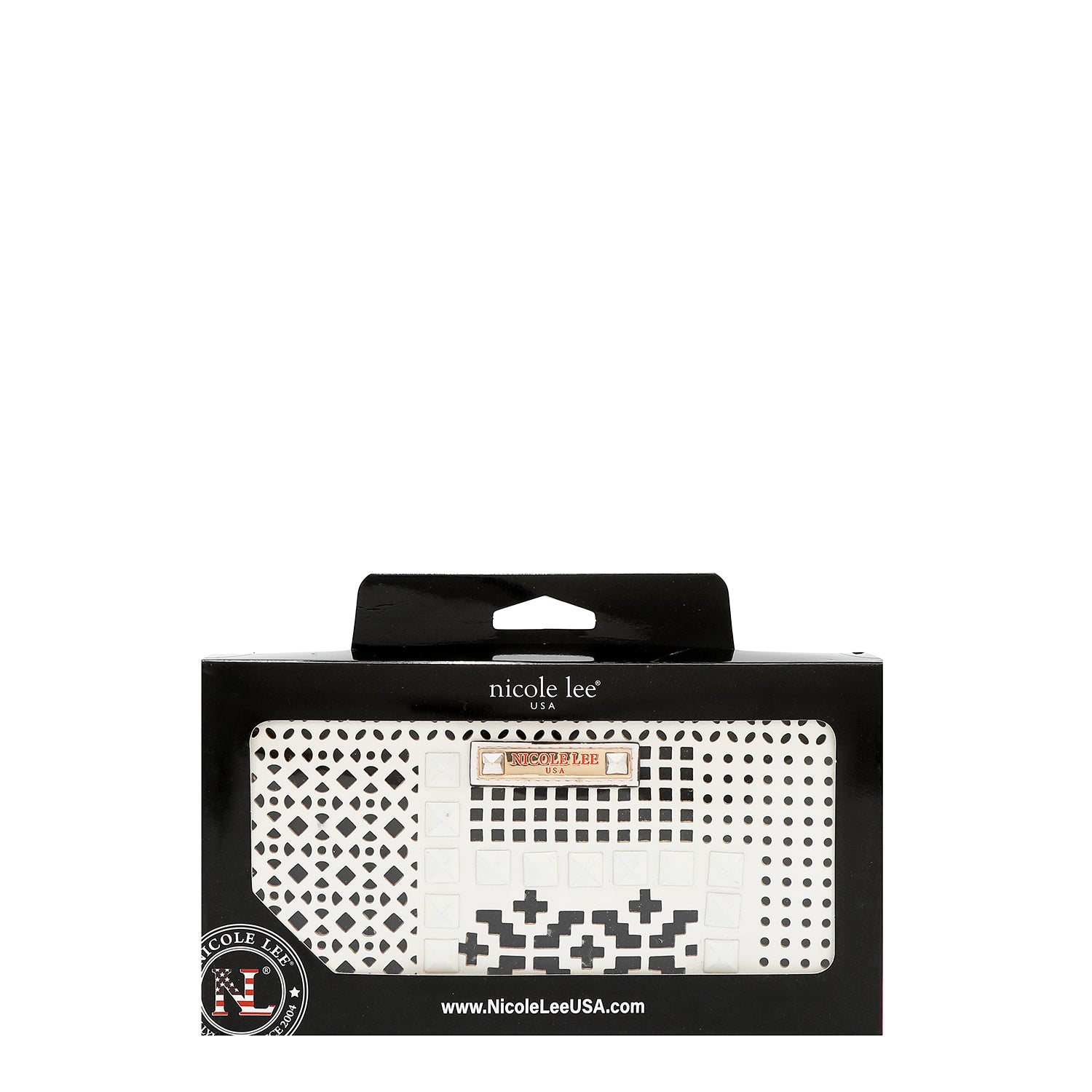 Cartera corte láser cierre Nicole Lee FW25