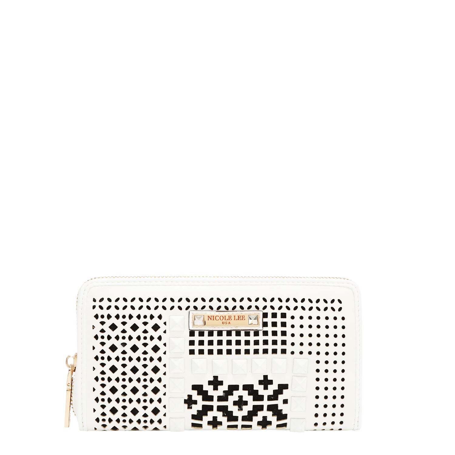 Cartera corte láser cierre Nicole Lee FW25