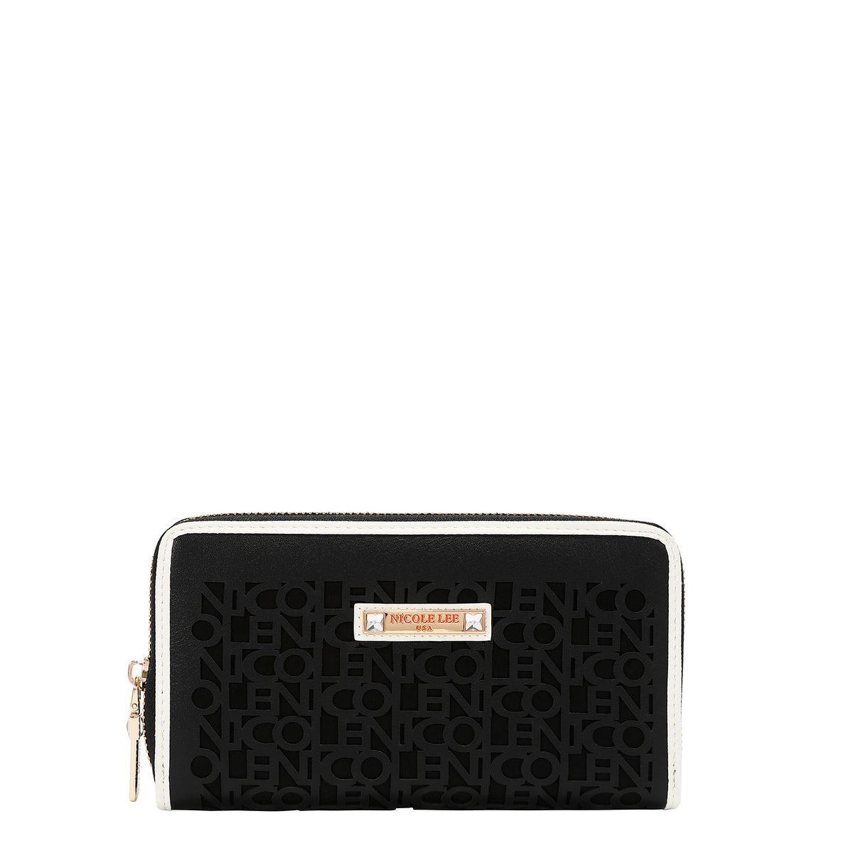 Cartera Nicole Lee De Cierre Con Logo En Corte Laser FW26