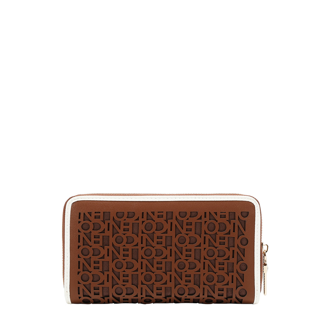 Cartera Nicole Lee De Cierre Con Logo En Corte Laser FW26