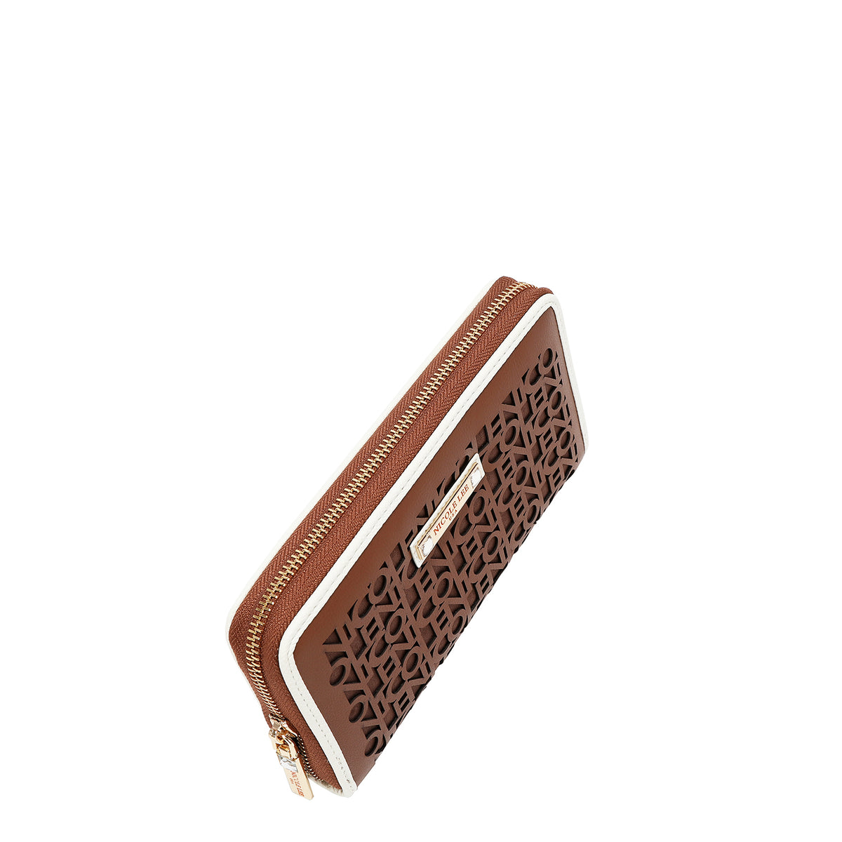 Cartera Nicole Lee De Cierre Con Logo En Corte Laser FW26