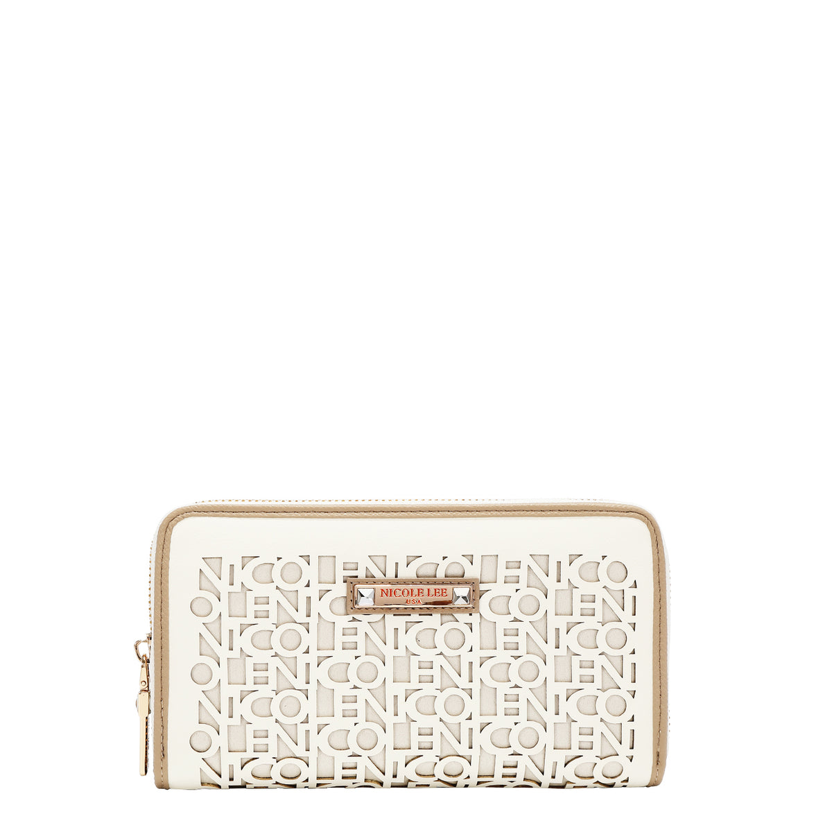 Cartera Nicole Lee De Cierre Con Logo En Corte Laser FW26
