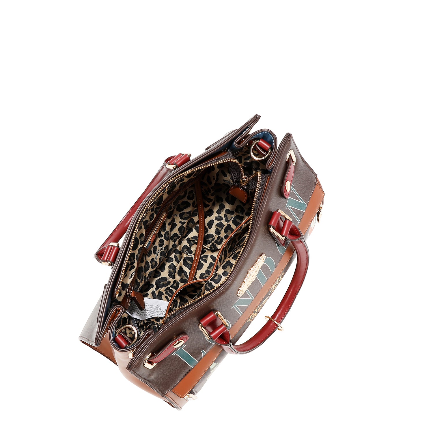 Bolsa Tote Nicole Lee Con Bolsillo Frontal London Eye FW26