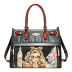 Bolsa Tote Nicole Lee Con Bolsillo Frontal London Eye FW26