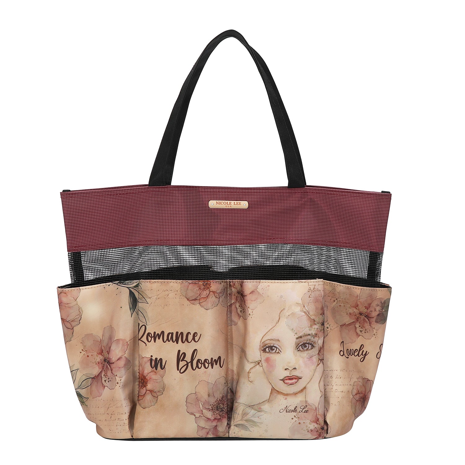 Bolsa Organizadora Nicole Lee Mediana De Tela Estampado SS26