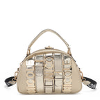 Bolsa Dome Nicole Lee Con Cinturon de Hebilla Metálica SS25