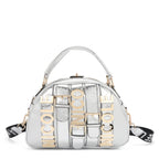 Bolsa Dome Nicole Lee Con Cinturon de Hebilla Metálica SS25