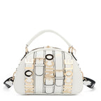 Bolsa Dome Nicole Lee Con Cinturon de Hebilla Metálica SS25