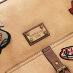 Bolsa shopper Nicole Lee vintage con parches FW25