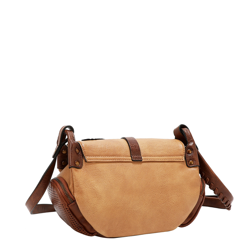 Bolsa Mensajera Nicole Lee Vintage Con Parches FW25