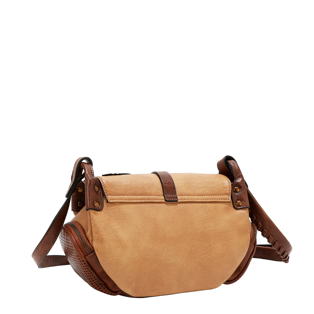Bolsa Mensajera Nicole Lee Vintage Con Parches FW25