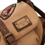 Bolsa Mensajera Nicole Lee Vintage Con Parches FW25