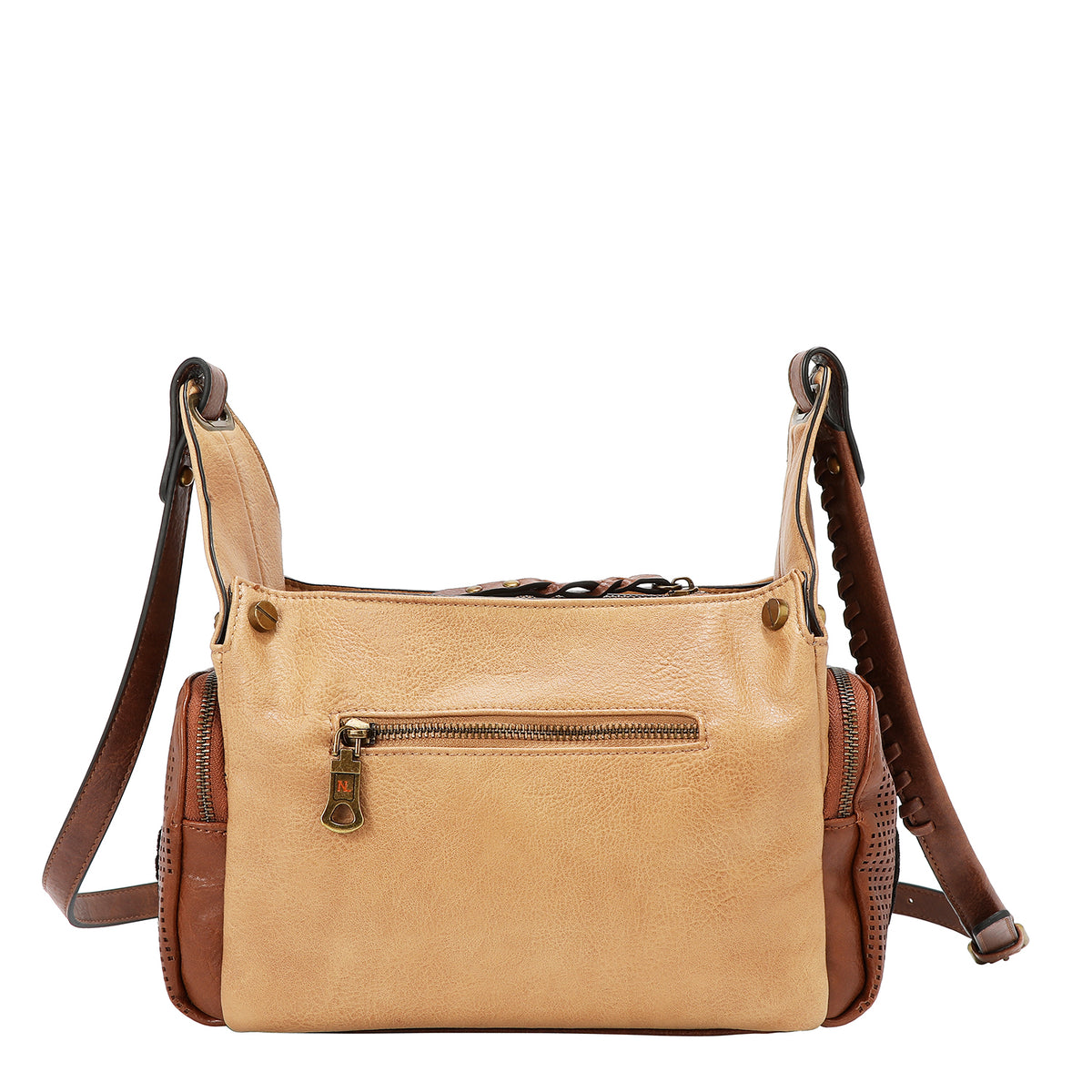 Bolsa shoulder Nicole Lee vintage con parches FW25