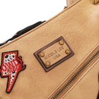Bolsa shoulder Nicole Lee vintage con parches FW25