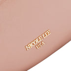 Bolsa media luna Nicole Lee acabado brillante y llavero FW25