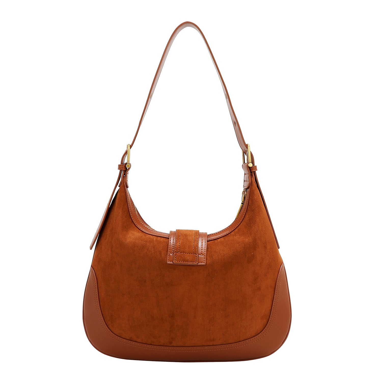 Bolsa Shoulder Nicole Lee De Gamuza Con Flores Y Hojas FW25