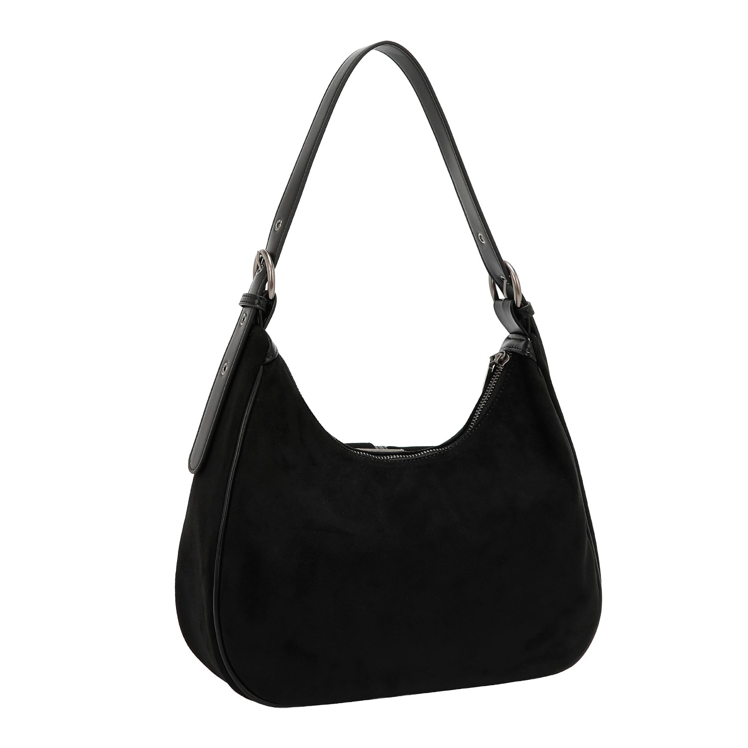 Bolsa hobo Nicole Lee de gamuza con flores y hojas FW25