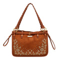 Bolsa Tote Nicole Lee De Gamuza Con Flores Y Hojas FW25
