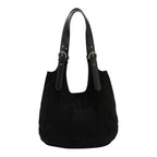 Bolsa shopper Nicole Lee de gamuza con flores y hojas FW25