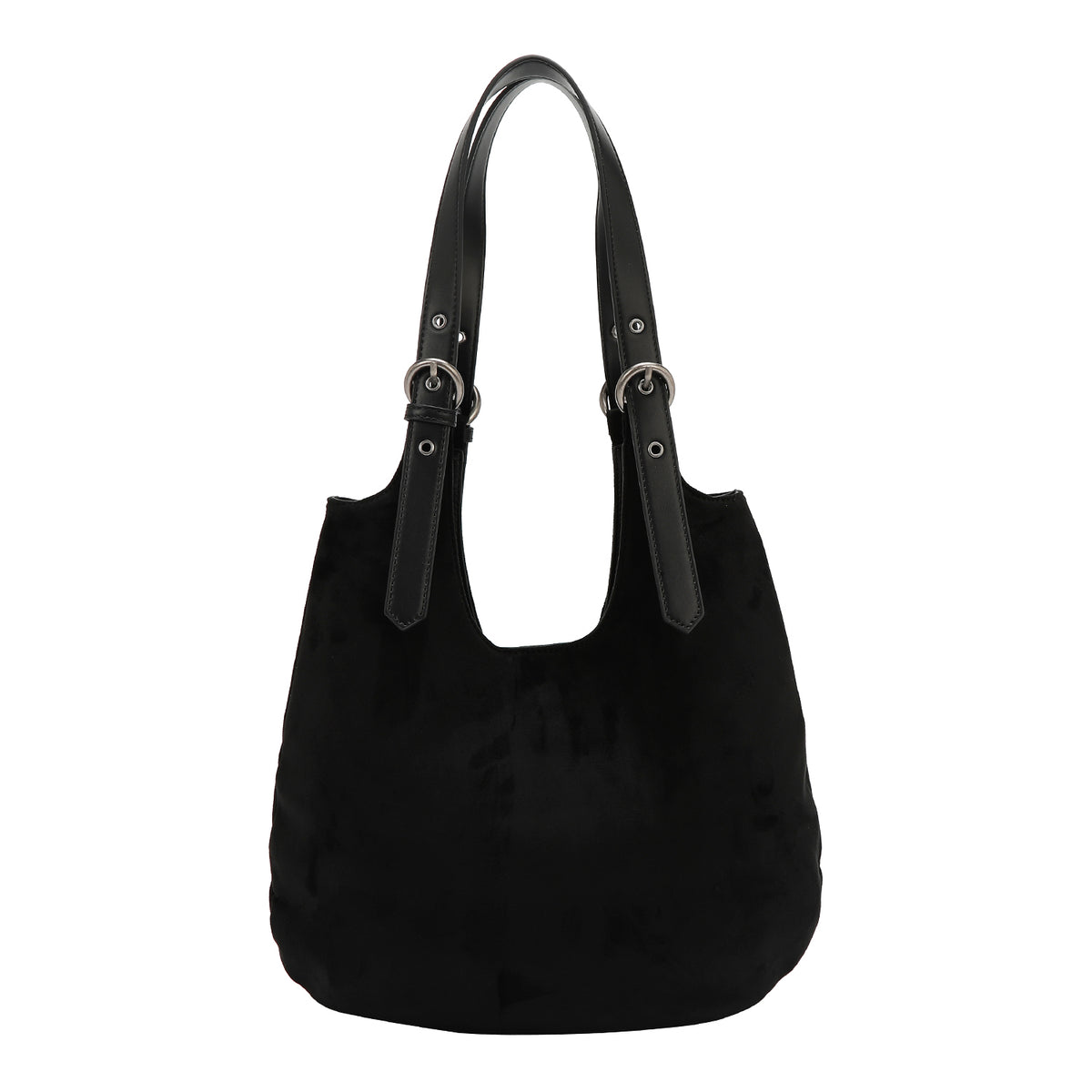 Bolsa shopper Nicole Lee de gamuza con flores y hojas FW25