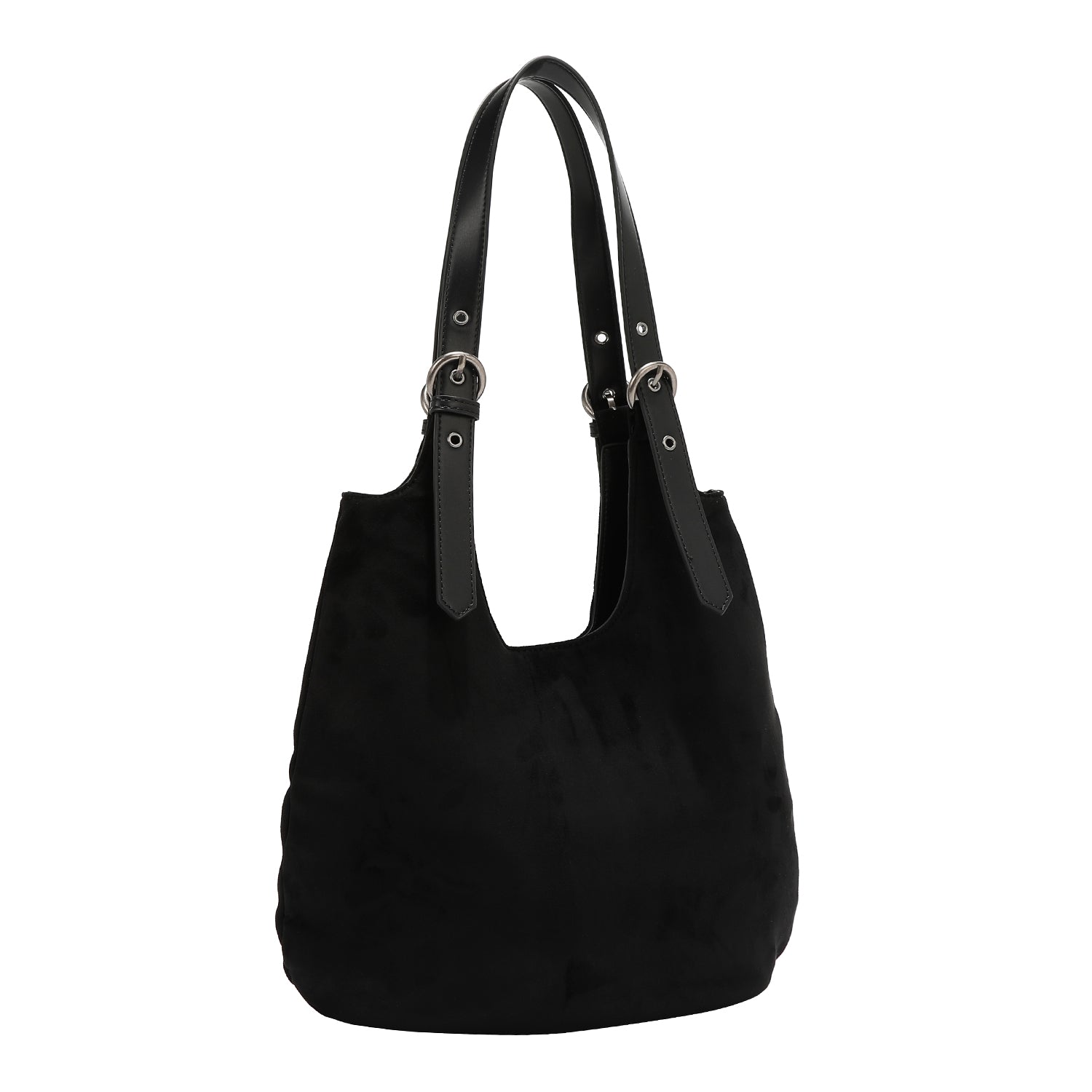 Bolsa shopper Nicole Lee de gamuza con flores y hojas FW25