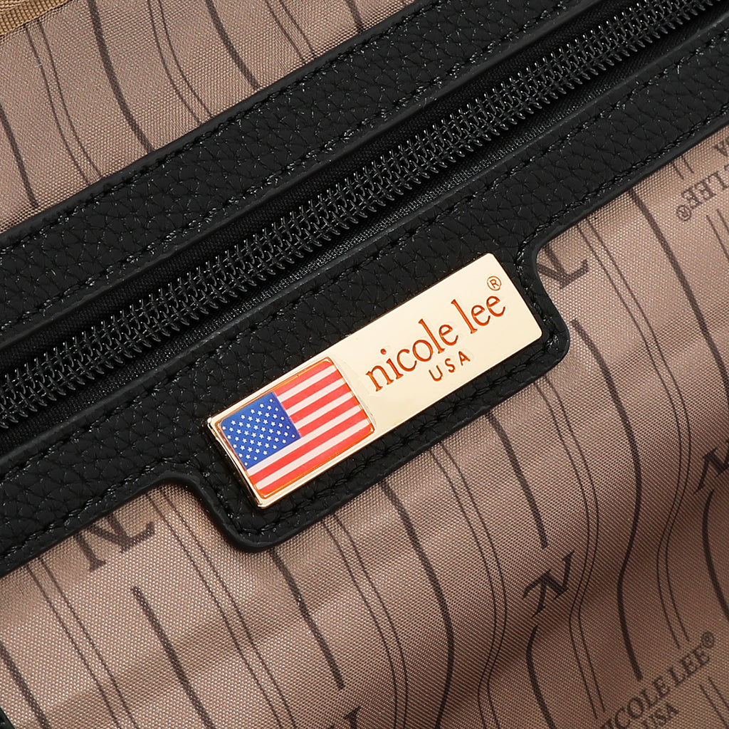 Bolsa De Mano Nicole Lee Estampada De Cuadros FW25