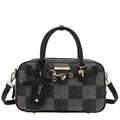 Bolsa De Mano Nicole Lee Estampada De Cuadros FW25